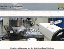 Tablet Screenshot of berufsbildung-sh.ch